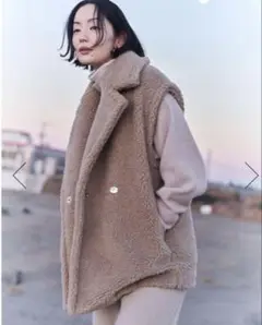本日限定価格‼️ADAWAS/アダワスFAKE MOUTON GILET ベスト adws-401-40-3-1.jpg