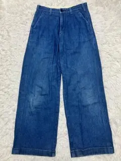 《状態良美品》リーleeワイドトラウザーパンツデニムWIDE TROUSER