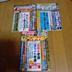 週刊ポスト2025年8月1.8.15号３冊★