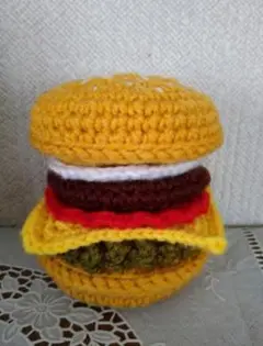 あみぐるみ ハンバーガー型