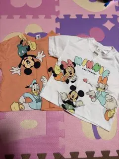 H&M ミッキー ミニー Tシャツ 2枚セット