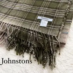稀少美品 ジョンストンズ 国内正規品 大判ストール ショール マフラー カシミヤ