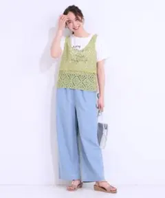 プライスダウン❗️レースビスチェ＋プリントTシャツ