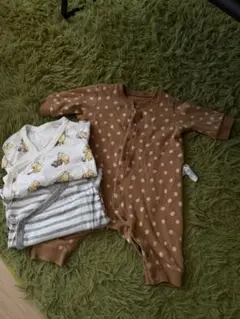 UNIQLO 肌着　カバーオール　3枚セット 60サイズ