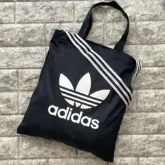 美品✨アディダス オリジナル トートバッグ エコバッグ ショッパー ブラック