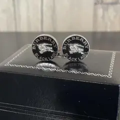 Burberry Black Label カフリンクス シルバー系
