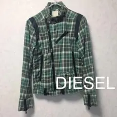 ディーゼル ジャケット グリーン グレー ホワイト チェック DIESEL