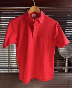 DENIMEポロシャツ　レッド　M