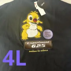 新品⭐️4L メンズ　tシャツ 半袖　スティッチ　ブラック黒
