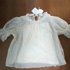 OLIVE des OLIVE アイボリー半袖ブラウス F