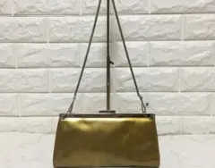 no10646 GUCCI グッチ イタリア製 エナメル チェーン バッグ