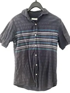 【中古】Clothes Truck 半袖シャツ M ストライプ柄　夏服　メンズ