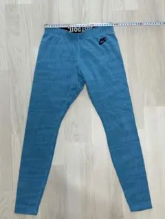 Nike レギンス　ストライプタイツ 青