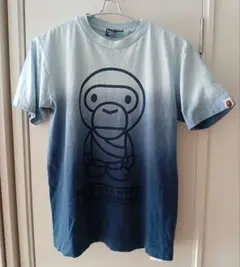 A Bathing Ape グラデーションブルーマイロ Tシャツ Sサイズ