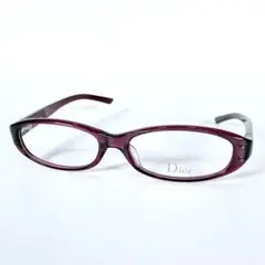 【極美品】Christian Dior ディオール　オーバル　フルリム　メガネ