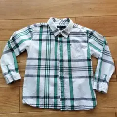 TOMMY HILFIGER 長袖シャツ サイズ4 チェック柄 100 入園式