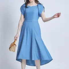 ✨未使用タグ付き✨配色ステッチ入りフィッシュテールマーメイドワンピース