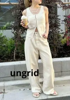 ✨美品✨Ungrid アングリッド チュール コンビノースリ デザイントップス