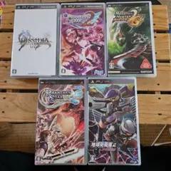 PSPソフトケースセット 5本まとめ(ケースのみ説明書など付き)