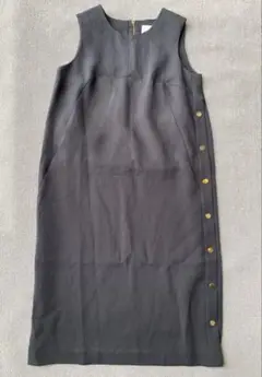 soeur7 スールゴールドメタルボタン付きワンピース