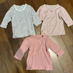 コットン七分袖シャツ3枚セット