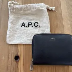APC A.P.C. アーペーセー 二つ折り財布　ブラック