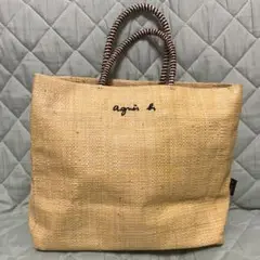 アニエスベー　マダガスカルトートバッグ　イエロー