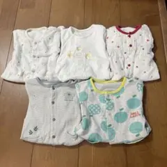 【50〜60cm】ロンパース　長袖 5点