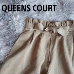 QUEENS COURT ベージュ キュロット 9号(M)
