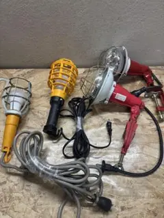 投光器 作業灯 ランプ 4点 点灯確認済