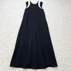 AKTE【2】スリーブレスAラインドレス 前後2way ウォッシャブル ドレープ