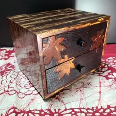 桜皮細工 樺細工 小物入れ 小箪笥 二段引出し KS-50 角館伝統工芸品