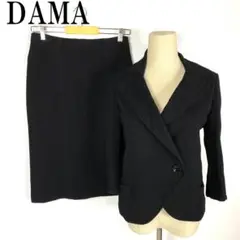 LA3724 DAMA ダーマ セットアップ スーツ 黒ブラック 裏地あり 9