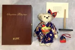 【限定品】Steiff シュタイフ 遠州流茶道 コラボ テディベア 着物姿 経典 限定品】Steiff シュタイフ 遠州流茶道 コラボ テディベア