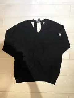 Y-3 ブラックニット　背面ストライプ