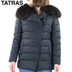 極美品 TATRAS NITTI ダウンジャケット シルク混 ダークグレー 01