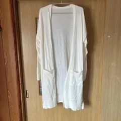 アイボリー ロングカーディガン 3L 大きいサイズ