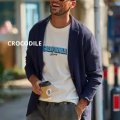 CROCODILE　麻混ジャケット　春秋