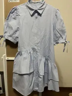 clear シャツワンピース
