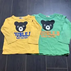 DOUBLE.B 長袖Tシャツ　80cm 90cm 2枚セット