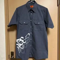 【値下げ】半袖シャツ REDKAP メンズ M インディゴブルー 古着