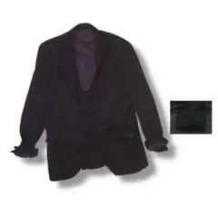 ▪️70’s CALIFORNIA CLOTHES テーラードジャケット 黒 紫