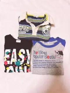 男の子　100cm トップス　3枚SET 半袖　Tシャツ　夏物