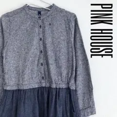 【PINK HOUSE】ピンクハウス✳︎かわいいデニムロングワンピース