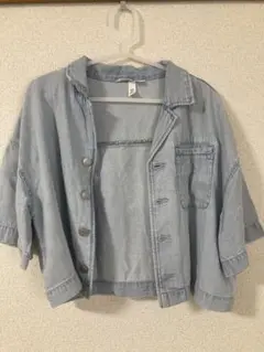 H&M【XS】　ブルーのデニムシャツ