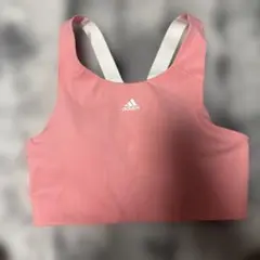 adidas ピンク ブラトップ付　ランニングウェア