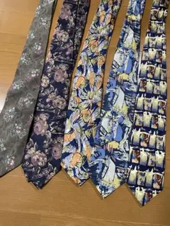 ブランドシルクネクタイ5本セット