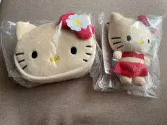 日焼けキティーちゃん　マスコットチャーム　フェイスポーチ　アベイル