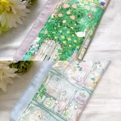 【ハンドメイド】シークレットガーデン ガーゼハンカチ