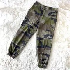 【希少】フランス軍 M ユーロミリタリー カーゴパンツ カモフラ 迷彩 F2 冬